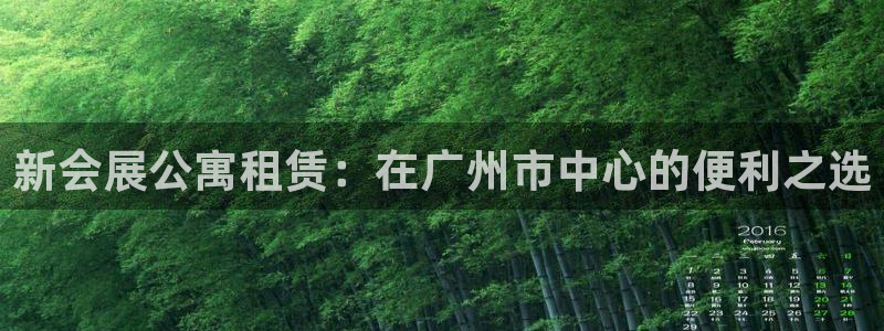 果博东官方网站怎么下载：新会展公寓租赁：在广州市中心的便利之选
